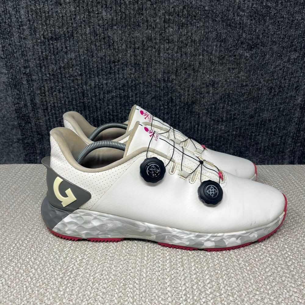 G/FORE G/Drive BOA Spikeless Golf Shoes Snow White Pink Grey Camo Mens 12 US